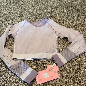 Bombshell Sportwear crop long sleeve